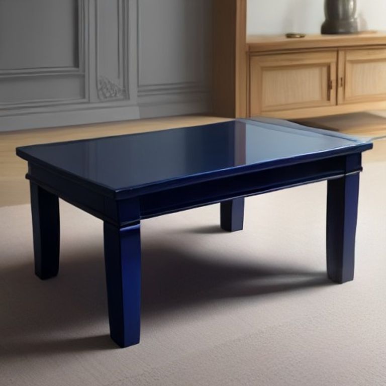 Cobalt Blue Japanese Coffee Table