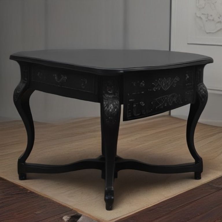 Ebony Piano Black Scandinavian Coffee Table