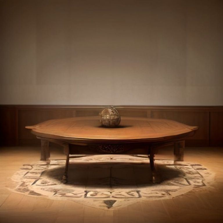 Burnt Sienna Balinese Coffee Table