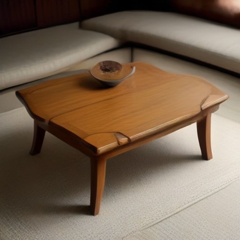 Burnt Sienna Japanese Coffee Table