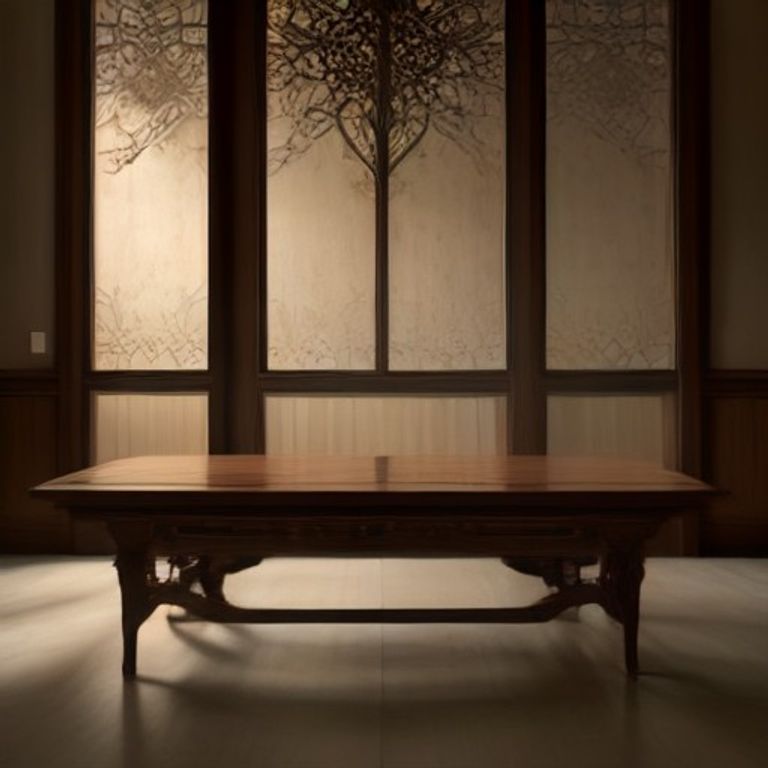 Natural Oil Balinese Coffee Table
