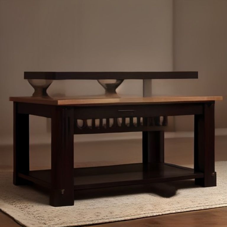 Matte Ebony Moroccan Coffee Table