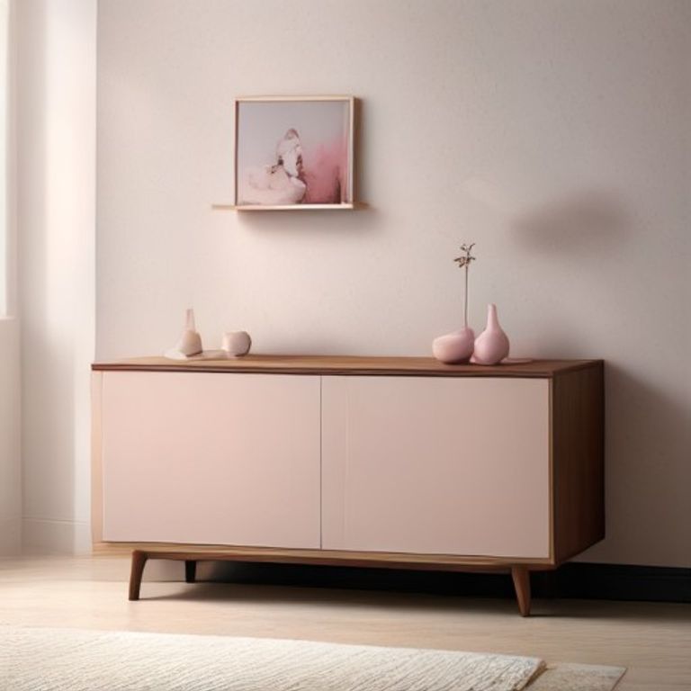 Walnut & Brass Credenza