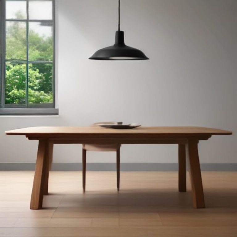 Burnt Sienna Scandinavian Dining Table
