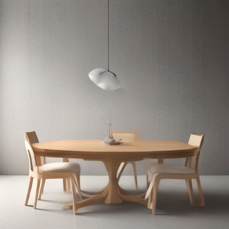 Whitewashed Balinese Dining Table