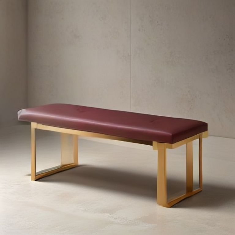 Terracotta Boucle Entry Bench