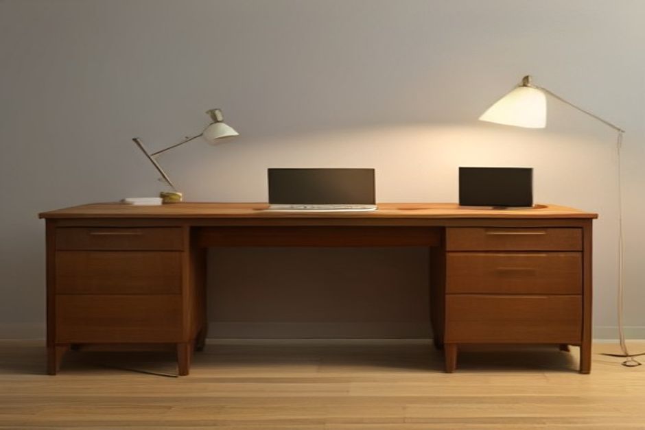 Brass-Inlaid Walnut Omani Writing Desk