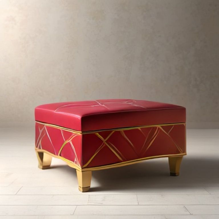 Emerald Velvet Ottoman