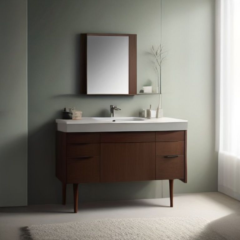 Smoked Oak Vanity Table