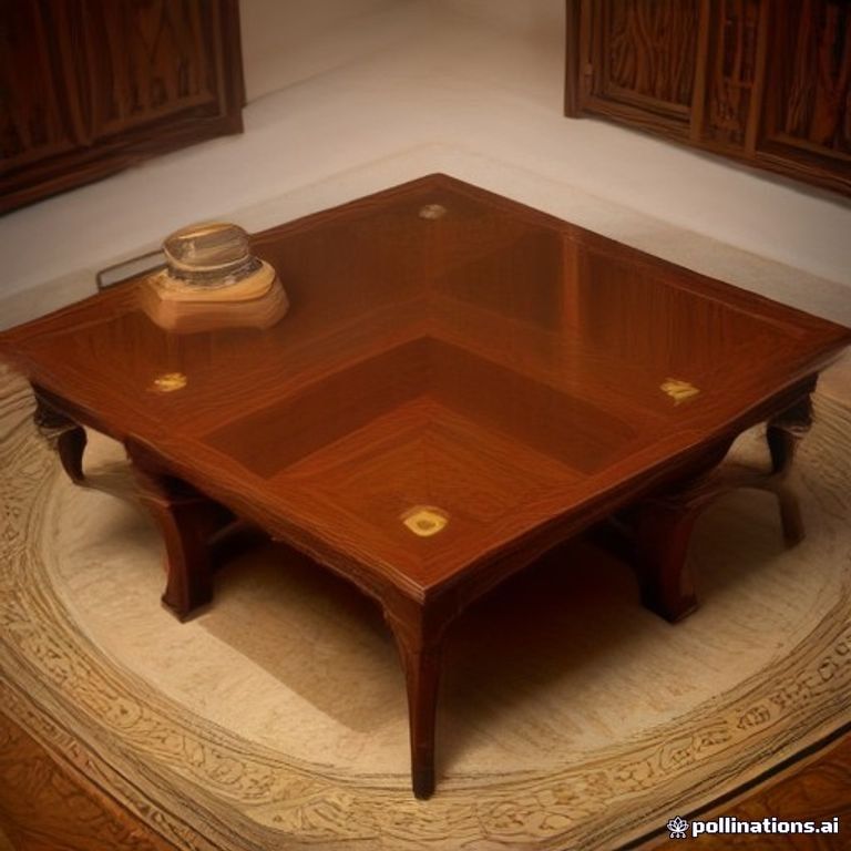 Art Deco Burl Coffee Table