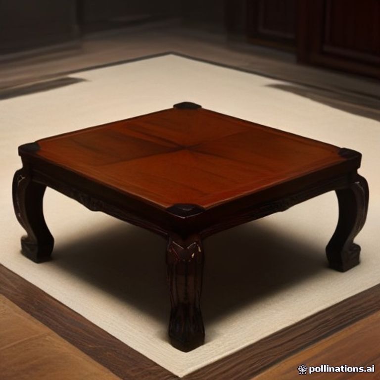 Japanese Walnut Coffee Table