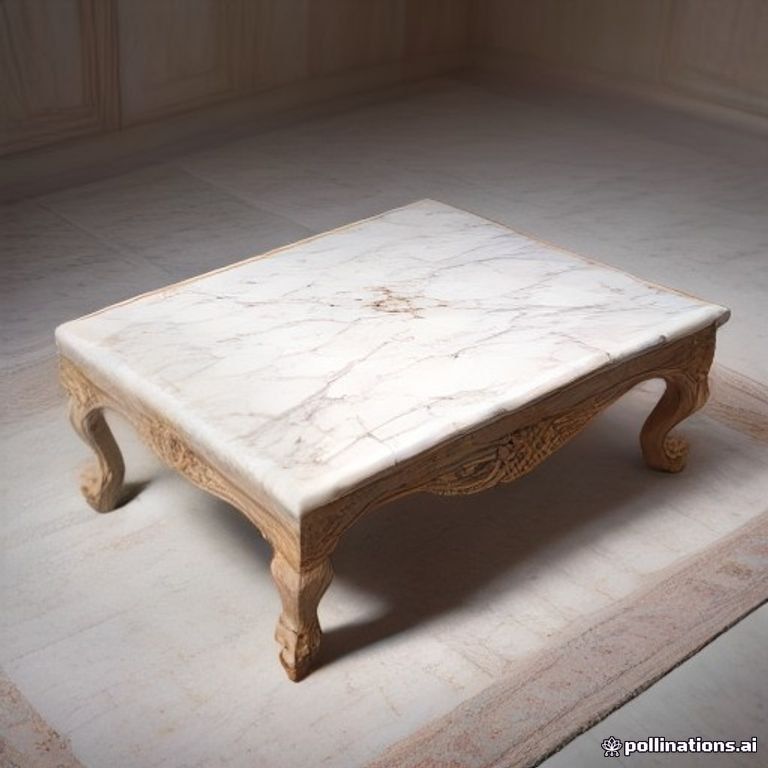Turkish Marble-Top Coffee Table