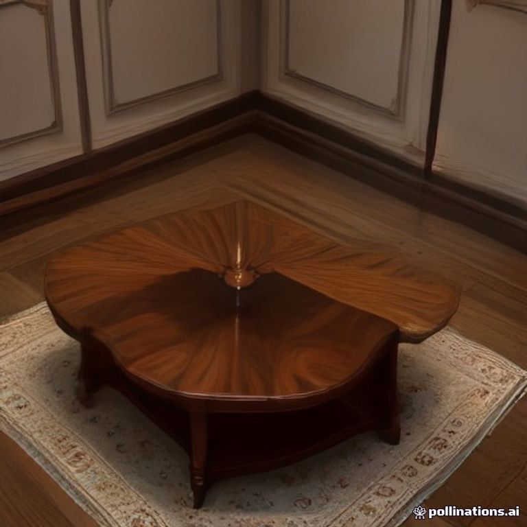 Scandinavian Burl Coffee Table