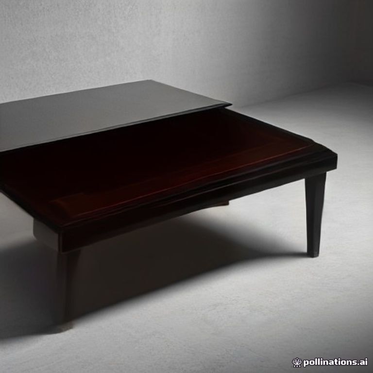 Mid-century Ebony Coffee Table