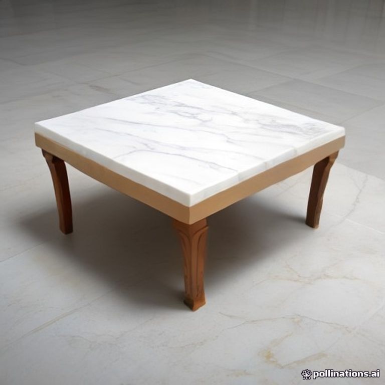 Art Deco Marble-Top Coffee Table