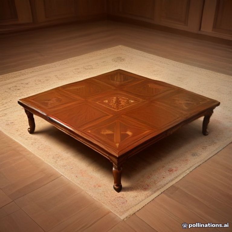 Turkish Teak Coffee Table