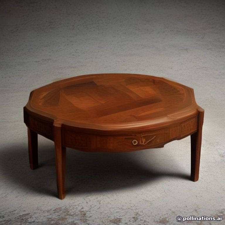Art Deco Walnut Coffee Table