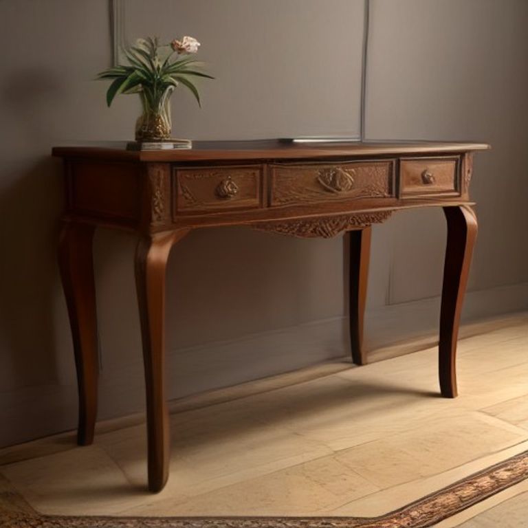 Nero Marquina Marble Console Table