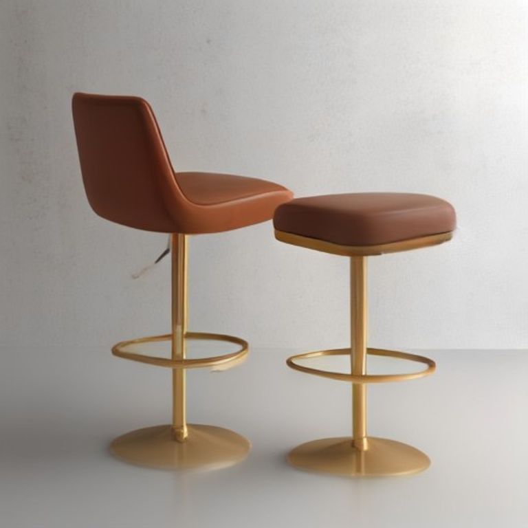 Brass Bar Stool (Set of 2)