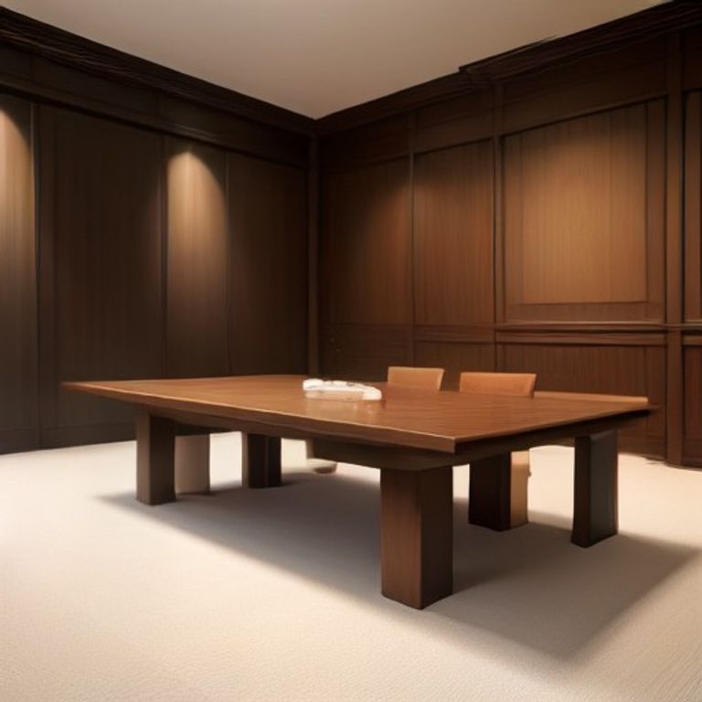 Danish Oil Japanese Dining Table